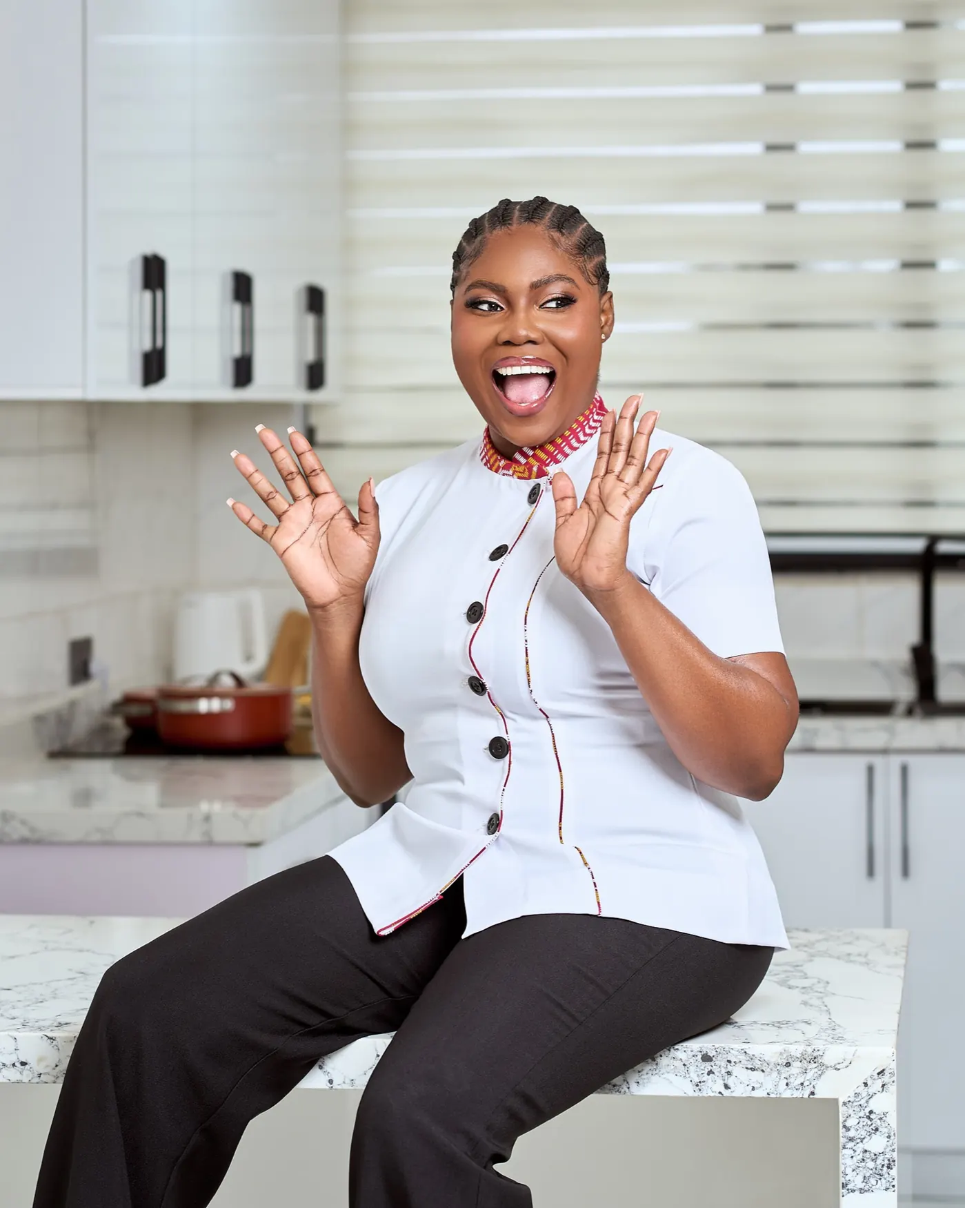 Chef Maamle at an MK Pop-Up Buffet Experience